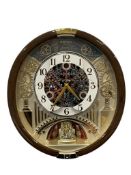 SEIKO MELODIES IN MOTION BATTERY POWERED WALL CLOCK DECORATED WITH SWAROVSKI CRYSTALS