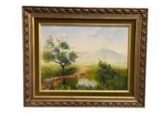 ORIGINAL OIL ON CANVAS LANDSCAPE PAINTING