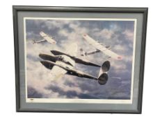 STRUCK BY LIGHTNING LIMITED EDITION ALASKA AVIATION HERITAGE MUSEUM WWII AVIATION PRINT