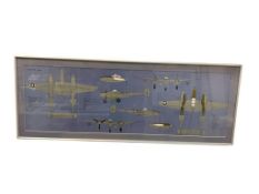 LOCKHEED P-38L LIGHTNING DIAGRAM BOOKPLATE WITH PLANE SPECS