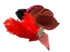 THREE WOMANS FASHION HATS