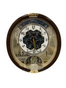 SEIKO MELODIES IN MOTION BATTERY OPERATED ANIMATED WALL CLOCK WITH SWAROVSKI CRYSTALS