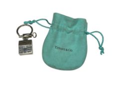 TIFFANY & CO. STERLING SILVER FIGURAL HOUSE KEY RING