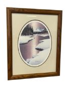 BRYON BIRDSALL ALASKAN ARTIST LIMITED EDITION PRINT ALASKAN WINTER SCENE LANDSCAPE NO. 129/500