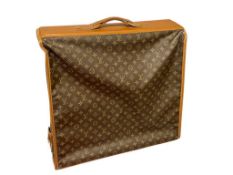 VINTAGE LOUIS VUITTON TRAVEL GARMENT BAG CIRCA 1980'S SIGNATURE MONOGRAM CANVAS DESIGN