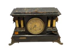 ANTIQUE SETH THOMAS ADAMANTINE MENTEL CLOCK