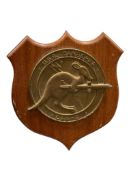 U.S.S. CANBERRA HEAVY BRASS NAVAL PLAQUE FOR VESSEL DESIGNATED AS CAG-2 MISSLE CRUISER