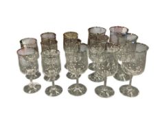 LENOX PLATINUM RIM DESIRE STEMWARE SET TOTAL OF 13 PIECES