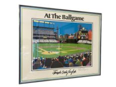 JOSEPH CRAIG ENGLISH AMERICAN ARTIST AT THE BALLGAME POP ART PRINT