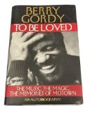 SIGNED FIRST EDITION BERRY GORDY TO BE LOVED AUTOBIOGRAPHY BOOK HARD COPY WITH DUST JACKET