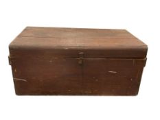 ANTIQUE JAPANESE WOODEN STORAGE BOX / CHEST