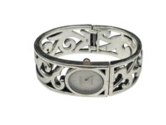 ECCLISSI STERLING SILVER WATCH BANGLE BRACELET