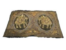 20TH CENTURY BURMESE KALAGA TAPESTRY HAND CRAFTED ART FROM MYANMAR APPLIQUE WORK