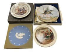 SIX ASSORTED COLLECTOR PLATES WEDGWOODINDEPENDENCE DAY PLATE, LIMOGES PORCELAIN PLATE