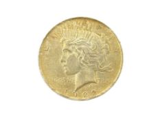 1922 U.S. PEACE SILVER DOLLAR
