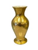 VINTAGE U.S.A. PICKARD CHINA 22KT GOLD DECORATED CERAMIC VASE WITH FLORAL DESIGN
