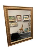 NEICLASSICAL STYLED BEVELED FRAMED MIRROR GOLD IIN COLOR