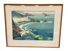 RAY JACOBSEN AMERICAN POSTWAR CALIFORNIA ARTIST ORIGINAL WATERCOLOR MENDOCINO