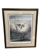 RALPH J. MCDONALD DUCKS UNLIMITED 1991 FLYWAY COLLECTION PRINT TITLED BLIND CORNER NO. 918/5300