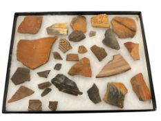 COLLECTION OF ANCIENT POTTERY SHARDS / FRAGMENTS