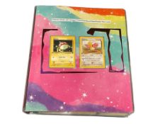 OVER 120 POKEMON COLLECTOR GAME TRADING CARDS INCLUDING HALO AND FIRST EDITION CARDS