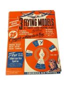 1944 WWII REED & ASSOCIATES INC. FLYING MODELS PAPER AIRPLANES BOOKS TOTAL OF FIVE BOOKS
