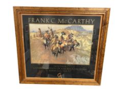 FRANK C. MCCARTHY HOSTILES COWBOY ARTISTS OF AMERICA MUSEUM POSTER