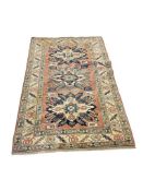 PERSIAN SERAPI / HERIZ STYLED ACRYLIC RUG WITH PASTEL COLORS IN TRADITIONAL DESIGN