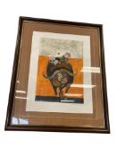 GRACIELDA RODO BOULANGER RENOWN BOLIVIAN ARTIST LIMITED EDITION PRINT TITLED BOY WITH OX