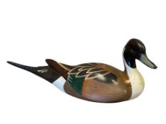 BIG SKY CARVERS HAND CRAFTED LARGE WOODEN PINTAIL DUCK DECOY DESIGNED BY CHRIS LINN