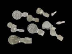 COLLECTIBLE GLASS AND CRYSTAL DECANTER TOPPERS INCLUDING VARIOUS SHAPES AND SIZES