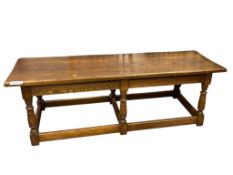 20TH CENTURY GRAND RAPIDS CHAIR CO SOLID OAK EDWARDIAN STYLE STORAGE BENCH