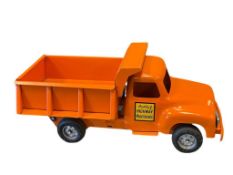 VINTAGE BUDDY L HIGHWAY MAINTENANCE DUMP TRUCK PRESSED STEEL TOY