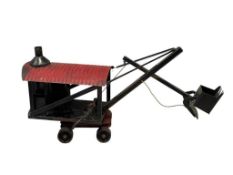 CIRCA 1920'S BUDDY L PRESSED STEEL TOY STEAM SHOVEL