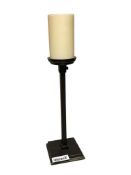 UNIQUE FIGURAL CANDLESTICK ELECTRIC TABLE LAMP BY POTTERYBARN