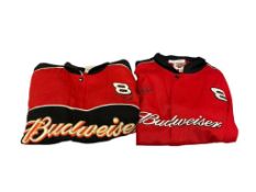 WINNERS CIRCLE BUDWEISER DALE EARNHARDT JR NASCAR STYLED SPONSOR JACKETS