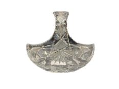 HOBSTAR CUT CRYSTAL BASKET