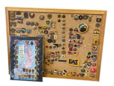 COLLECTION OF OVER 140 PLUS ASSORTED PINS, LAW ENFORCEMENT, DISNEY, MANUFACTURE, POLITICAL, MILIT...