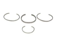 FOUR STERLING SILVER CUFF BRACELETS FEATURING THREE POSITIVE AFFIRMATION MESSAGES