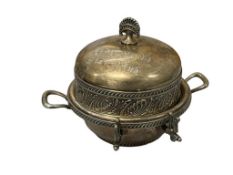 ANTIQUE ROCKFORD SILVER CO. SILVERPLATE BUTTER DISH