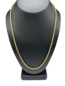 10K YELLOW GOLD ITALLIAN ROLLO LINK CHAIN NECKLACE