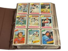 1980 TOPPS BASEBALL CARD SET OZZIE SMITH, MIKE SCHMIDT, JOHNNY BENCH, NOLAN RYAN, REGGIE JACKSON