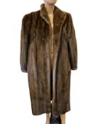 CUSTOM MADE WOMANS MINK LONG COAT