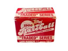 COMPLETE 1986 TOPPS TRADED BASEBALL CARD SET INCLUDES ORIGINAL BOX AND CHECKLIST CARD