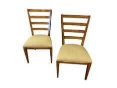 ETHAN ALLEN TANGO LADDER BACK STYLED CONTEMPRARY SIDE CHAIRS