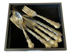REED & BARTON TARA PATTERN STERLING SILVER FLATWARE INCLUDING KNIVES, FORKS, AND SPOONS
