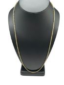14K YELLOW GOLD BOLMA DESIGNER SIGNED ROPE CHAIN NECKLACE