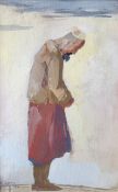 SATISH SINHA (1893-1965) - EVENING PRAYER (1952)