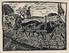 CHITTAPROSAD (1917 - 1978) - UNTITLED(Threshing)