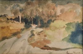 RAMENDRANATH CHAKRAVORTY (1902 - 1955) UNTITLED; UNTITLED (Ghatsila ; Kaliyug?)